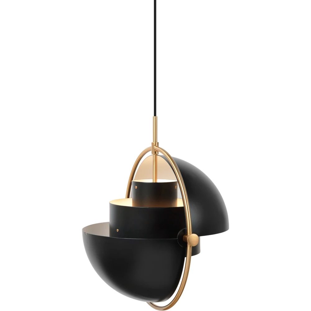 Multi-Lite Pendant ø36 Brass/Charcoal Black - GUBI